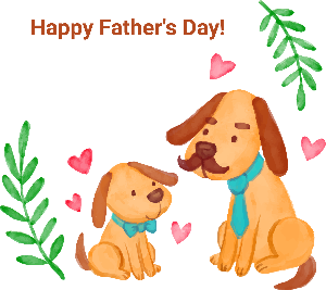 a happy father's day greeting 